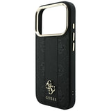Guess iPhone 17 Pro/iPhone 18 Pro Deksel Stripe Peony 4G Logo Svart