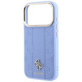 Guess iPhone 17 Pro/iPhone 18 Pro Deksel Stripe Peony 4G Logo Blå