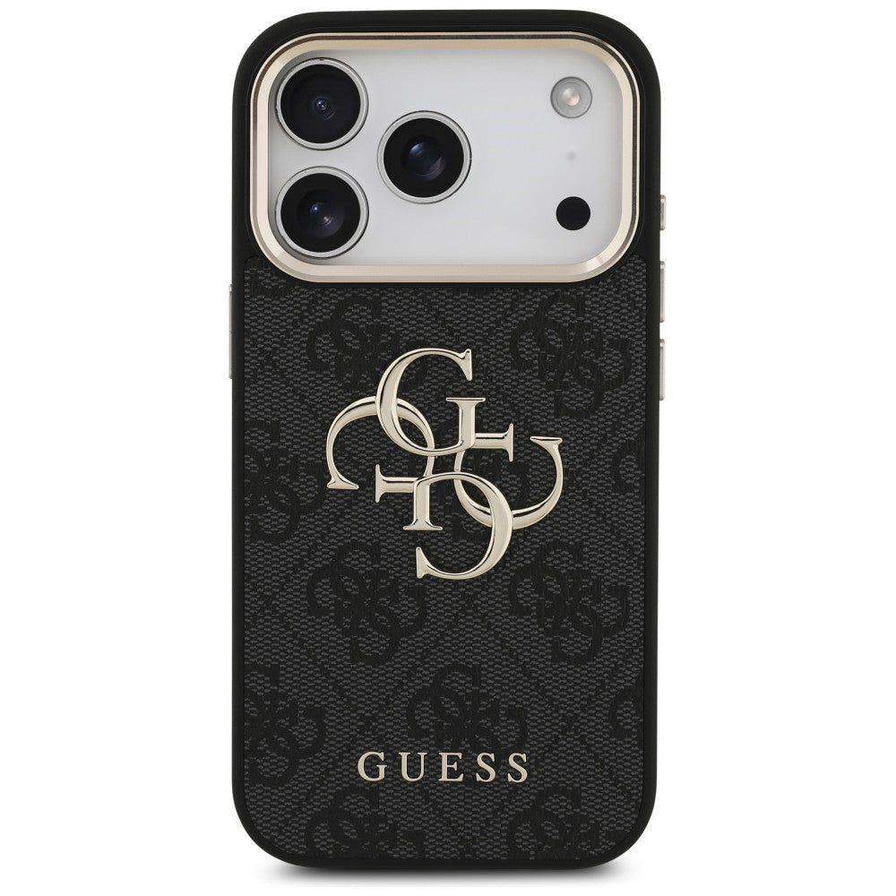 Guess iPhone 17 Pro/iPhone 18 Pro Deksel 4G Classic Logo Svart