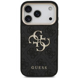 Guess iPhone 17 Pro/iPhone 18 Pro Deksel 4G Classic Logo Svart