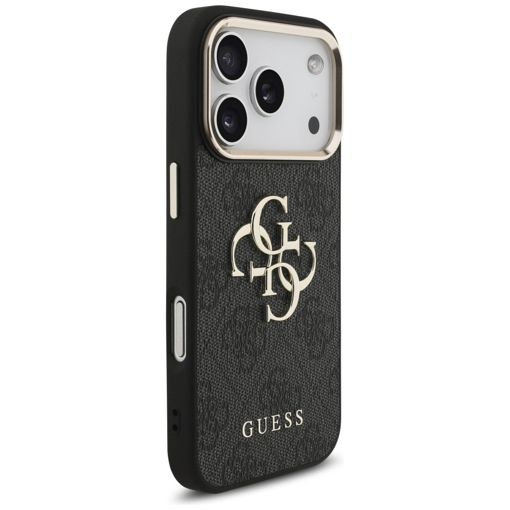 Guess iPhone 17 Pro/iPhone 18 Pro Deksel 4G Classic Logo Svart