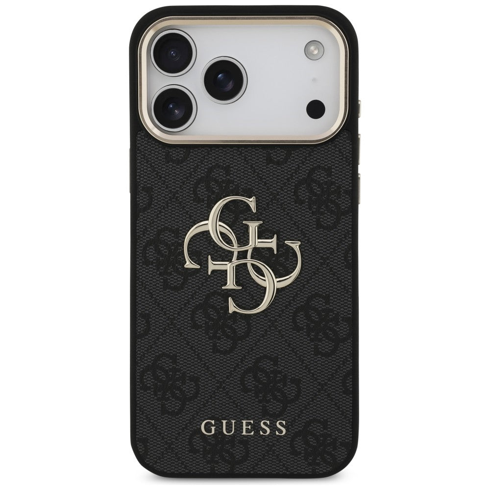 Guess iPhone 17 Pro Max/iPhone 18 Pro Max Deksel 4G Classic Logo Svart