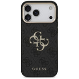 Guess iPhone 17 Pro Max/iPhone 18 Pro Max Deksel 4G Classic Logo Svart