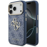 Guess iPhone 17 Pro/iPhone 18 Pro Deksel 4G Classic Logo Blå