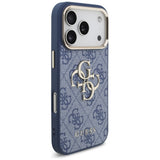Guess iPhone 17 Pro/iPhone 18 Pro Deksel 4G Classic Logo Blå