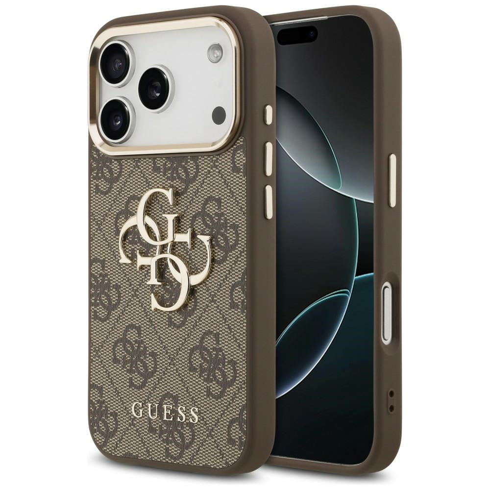 Guess iPhone 17 Pro/iPhone 18 Pro Deksel 4G Classic Logo Brun