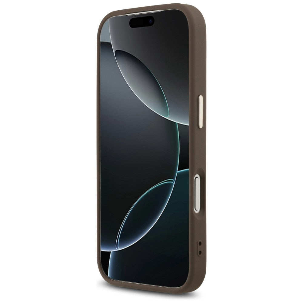 Guess iPhone 17 Pro/iPhone 18 Pro Deksel 4G Classic Logo Brun