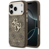 Guess iPhone 17 Pro Max/iPhone 18 Pro Max Deksel 4G Classic Logo Brun