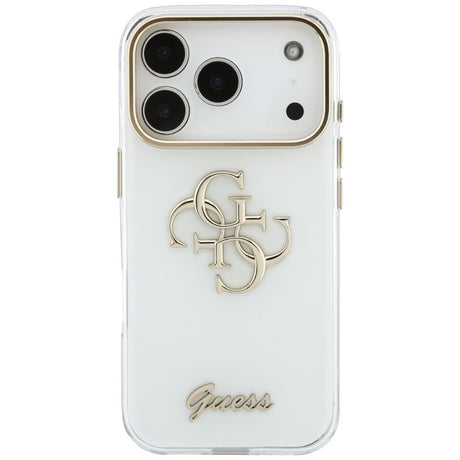 Guess Deksel iPhone 17 Pro Max/iPhone 18 Pro Max 4G Script Hvit