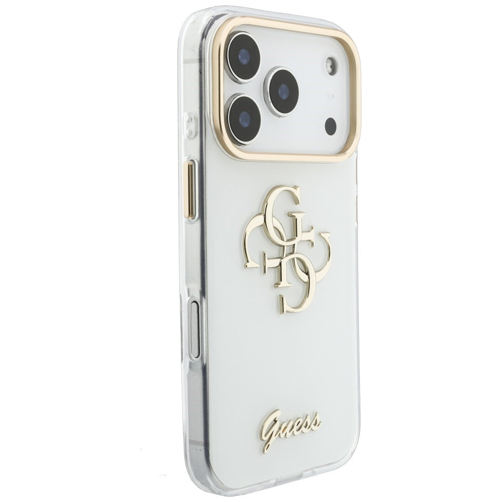 Guess Deksel iPhone 17 Pro Max/iPhone 18 Pro Max 4G Script Hvit
