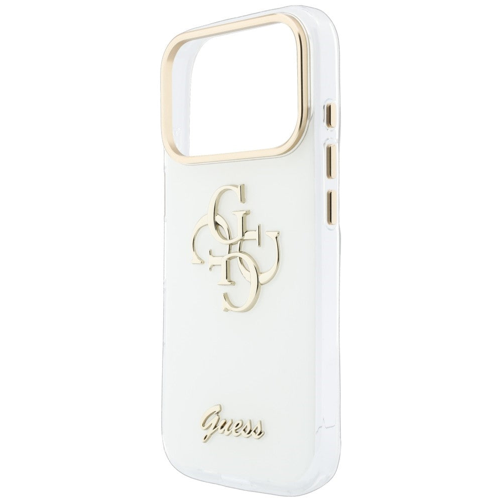 Guess Deksel iPhone 17 Pro Max/iPhone 18 Pro Max 4G Script Hvit