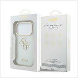 Guess Deksel iPhone 17 Pro Max/iPhone 18 Pro Max 4G Script Hvit