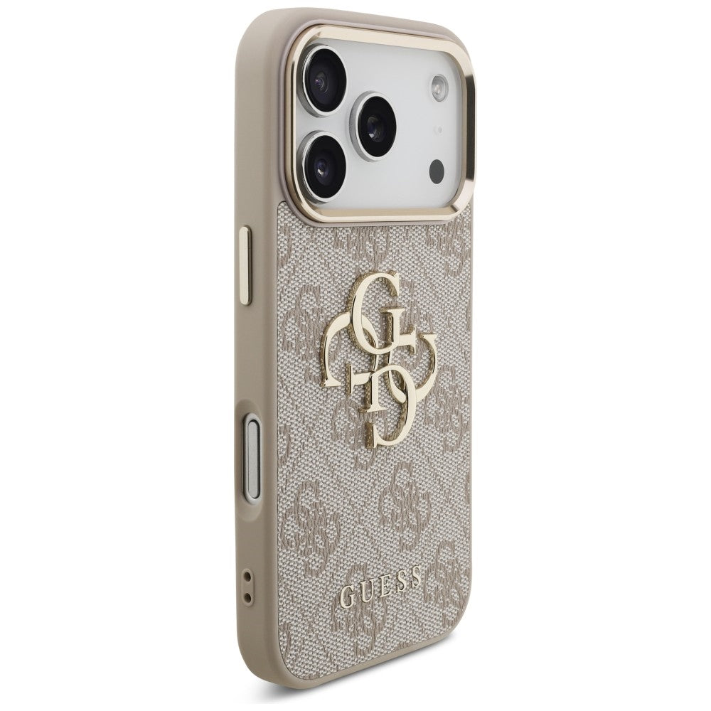 Guess iPhone 17 Pro/iPhone 18 Pro Deksel 4G Classic Logo Rosa