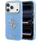 Guess iPhone 17 Pro/iPhone 18 Pro Deksel 4G Script Blå