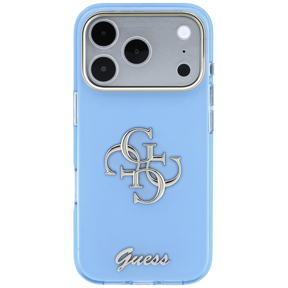 Guess iPhone 17 Pro/iPhone 18 Pro Deksel 4G Script Blå