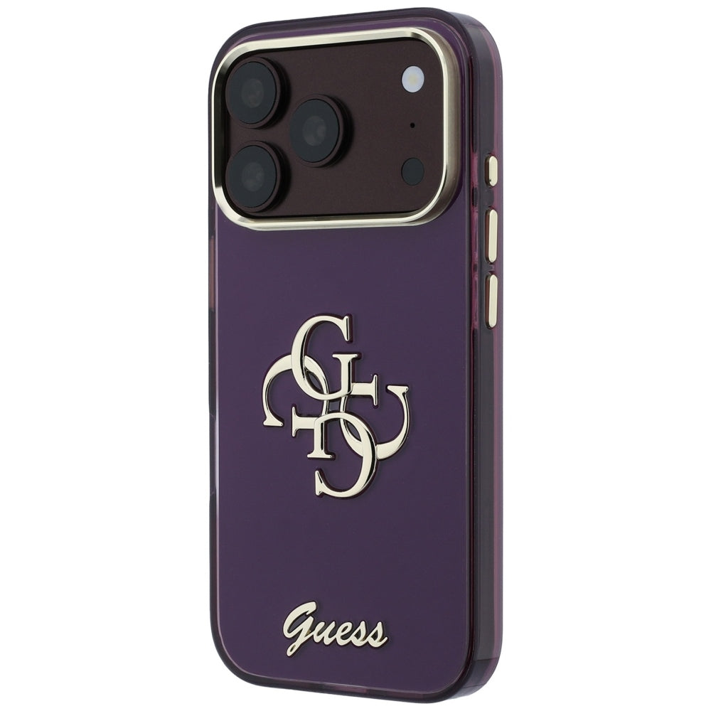 Guess iPhone 17 Pro/iPhone 18 Pro Deksel 4G Script Burgundy