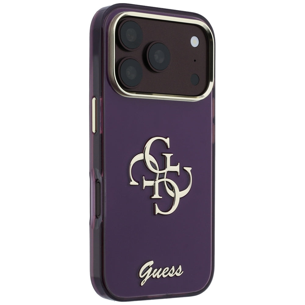 Guess iPhone 17 Pro/iPhone 18 Pro Deksel 4G Script Burgundy