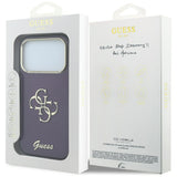 Guess iPhone 17 Pro/iPhone 18 Pro Deksel 4G Script Burgundy