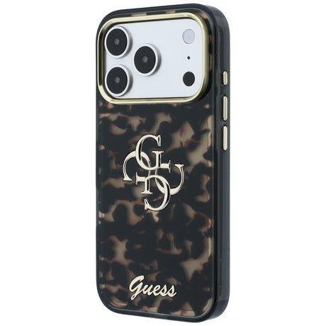 Guess iPhone 17 Pro Max/iPhone 18 Pro Max Deksel 4G Script skilpaddemønster