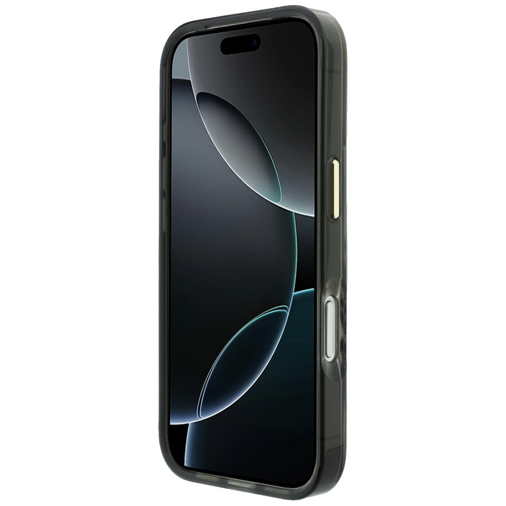 Guess iPhone 17 Pro/iPhone 18 Pro Deksel Zebra Glitter Sølv