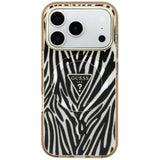 Guess iPhone 17 Pro/iPhone 18 Pro Deksel Zebra Glitter Gull