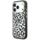 Guess iPhone 17 Pro/iPhone 18 Pro Deksel Leopard Glitter Svart