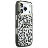 Guess iPhone 17 Pro/iPhone 18 Pro Deksel Leopard Glitter Svart