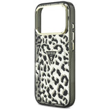 Guess iPhone 17 Pro/iPhone 18 Pro Deksel Leopard Glitter Svart