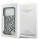 Guess iPhone 17 Pro/iPhone 18 Pro Deksel Leopard Glitter Svart