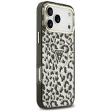 Guess iPhone 17 Pro Max/iPhone 18 Pro Max Deksel Leopard Glitter Svart