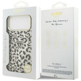 Guess iPhone 17 Pro Max/iPhone 18 Pro Max Deksel Leopard Glitter Svart