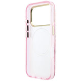 Guess iPhone 17 Pro/iPhone 18 Pro Deksel Glitter Blossom Roses Rosa