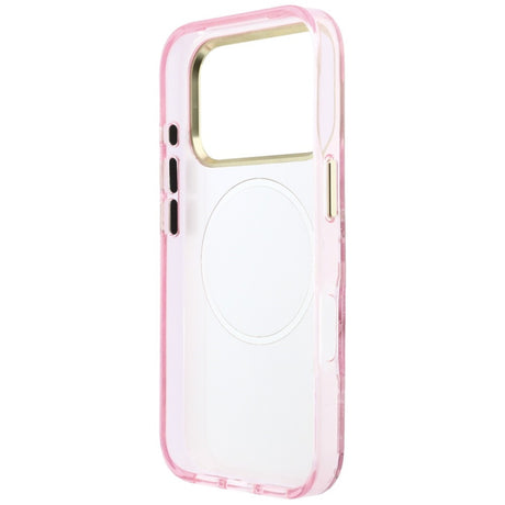 Guess iPhone 17 Pro/iPhone 18 Pro Deksel Glitter Blossom Roses Rosa