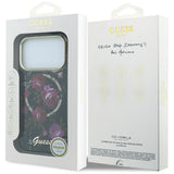 Guess iPhone 17 Pro/iPhone 18 Pro Deksel Glitter Blossom Roses Svart
