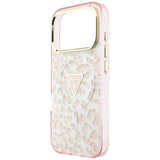 Guess iPhone 17 Pro Max/iPhone 18 Pro Max Deksel Leopard Glitter Rosa