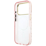 Guess iPhone 17 Pro Max/iPhone 18 Pro Max Deksel Leopard Glitter Rosa