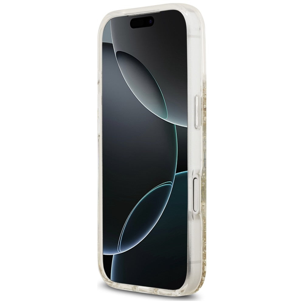 Guess iPhone 17 Pro/iPhone 18 Pro Deksel Resin Glitter Gull