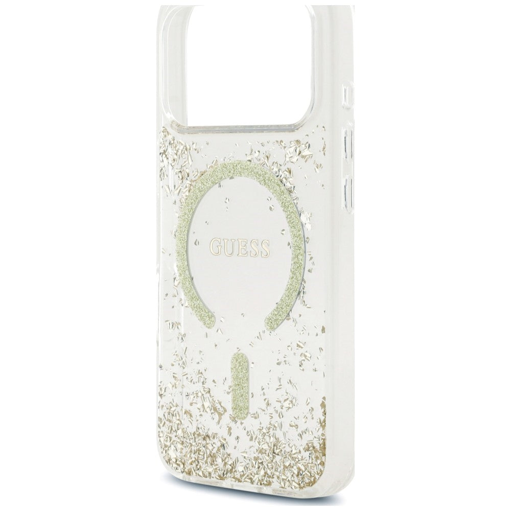 Guess iPhone 17 Pro/iPhone 18 Pro Deksel Resin Glitter Gull