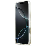 Guess iPhone 17 Pro Max/iPhone 18 Pro Max Deksel av harpiks med glitter Gull