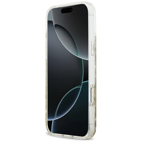 Guess iPhone 17 Pro Max/iPhone 18 Pro Max Deksel av harpiks med glitter Gull
