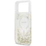 Guess iPhone 17 Pro Max/iPhone 18 Pro Max Deksel av harpiks med glitter Gull