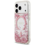 Guess iPhone 17 Pro Max/iPhone 18 Pro Max Deksel av harpiks med glitter Rosa