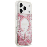 Guess iPhone 17 Pro Max/iPhone 18 Pro Max Deksel av harpiks med glitter Rosa