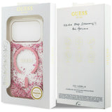 Guess iPhone 17 Pro Max/iPhone 18 Pro Max Deksel av harpiks med glitter Rosa