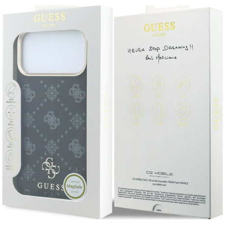 Guess iPhone 17 Pro Max/iPhone 18 Pro Max Deksel 4G Peony Svart