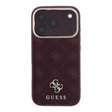 Guess iPhone 17 Pro/iPhone 18 Pro Deksel 4G Peony Burgundy