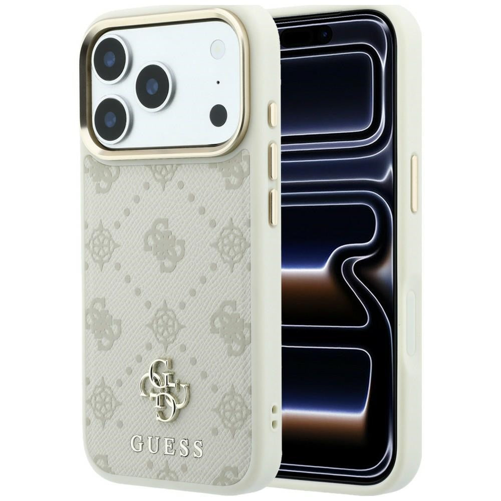 Guess iPhone 17 Pro/iPhone 18 Pro Deksel 4G Peony Beige