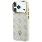 Guess iPhone 17 Pro/iPhone 18 Pro Deksel 4G Peony Beige