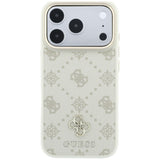 Guess iPhone 17 Pro/iPhone 18 Pro Deksel 4G Peony Beige