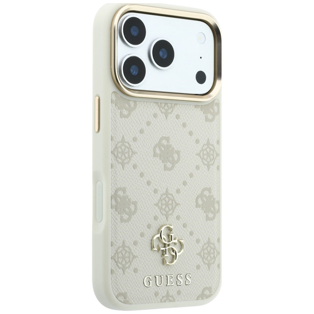 Guess iPhone 17 Pro/iPhone 18 Pro Deksel 4G Peony Beige